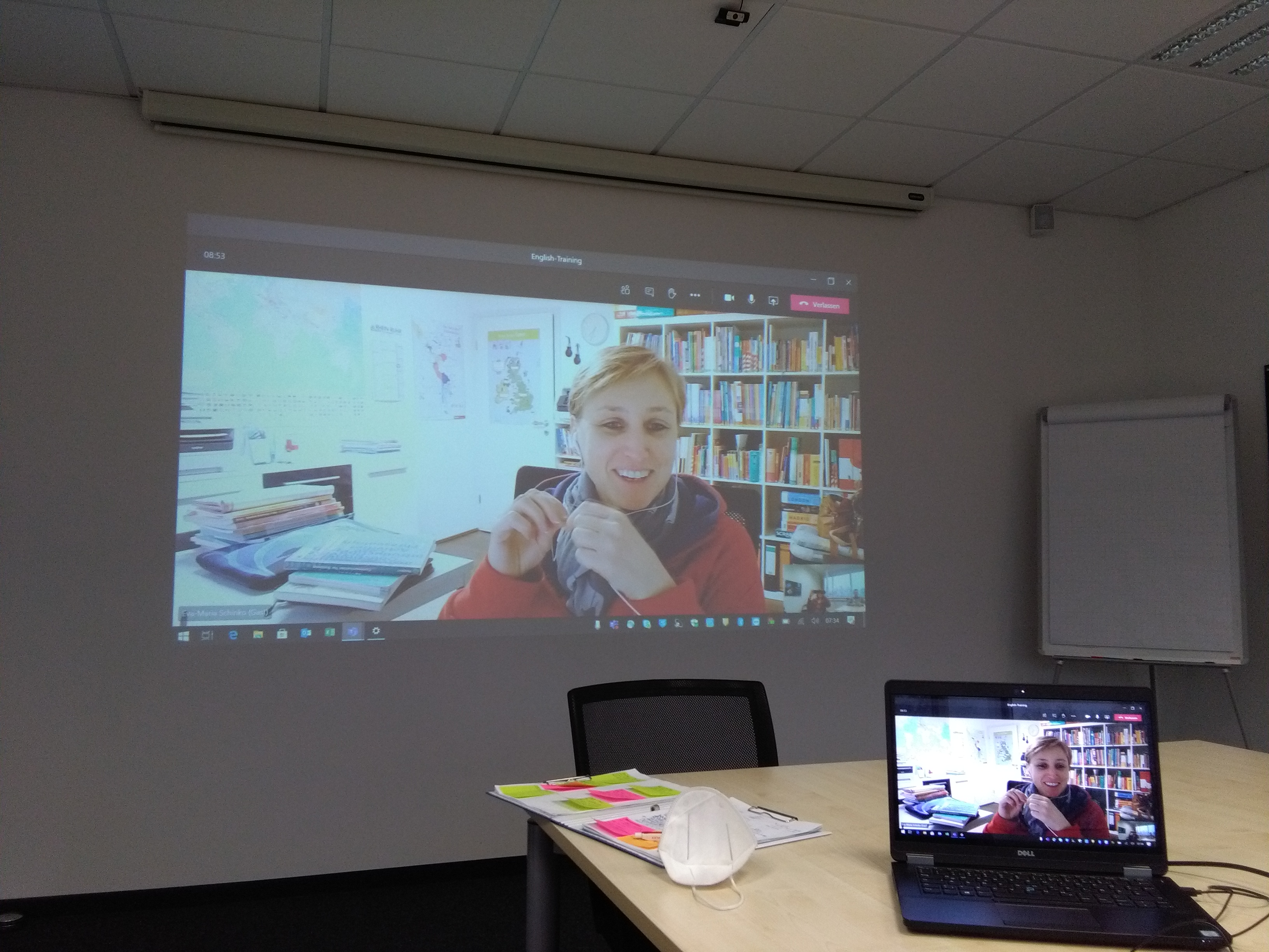 Eva-Maria Schinko im Unterricht